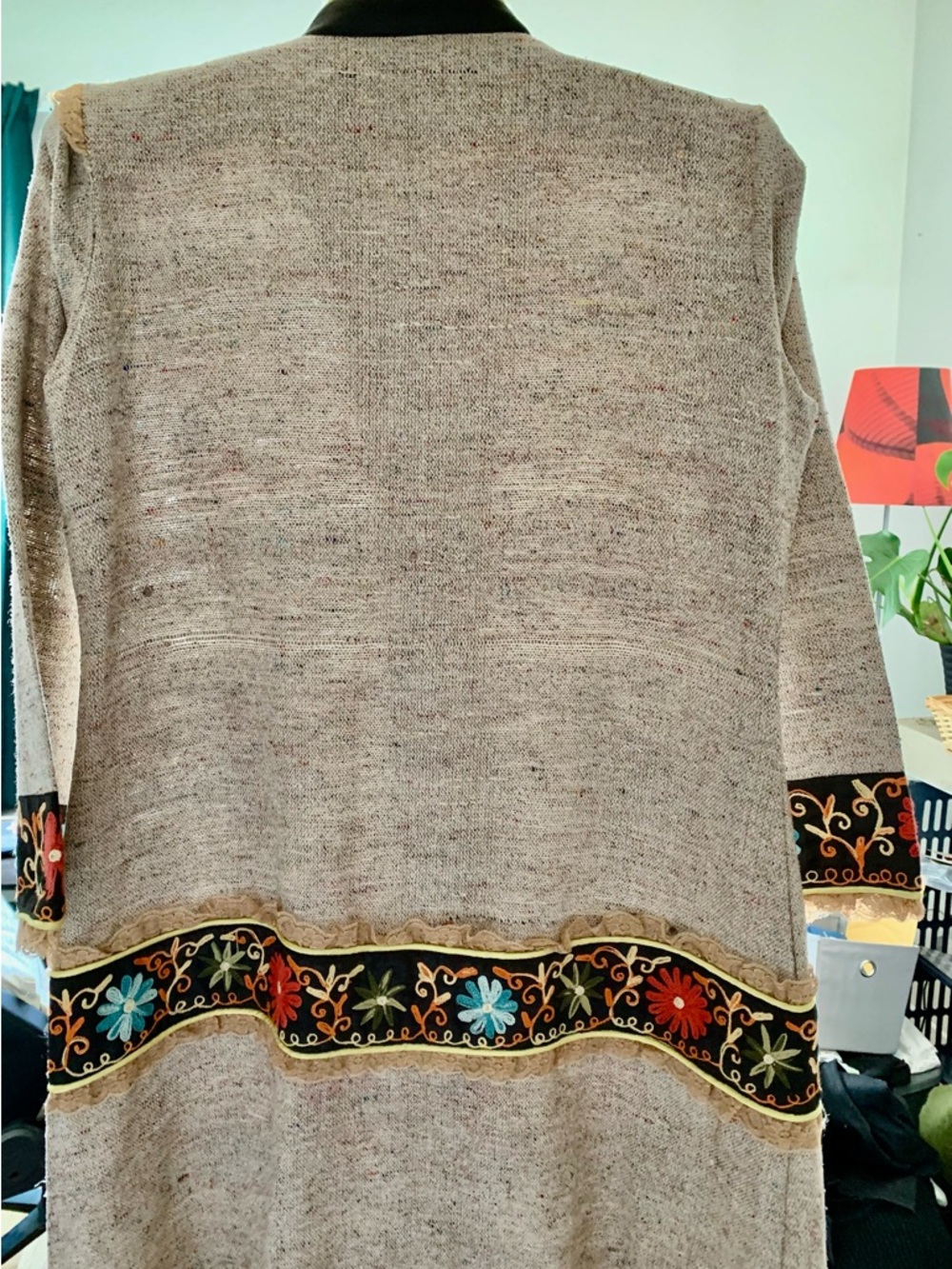 Magical AF Embroidered Jacket Lagenlook Whimsical Band Leader Style - Picture 3 of 6